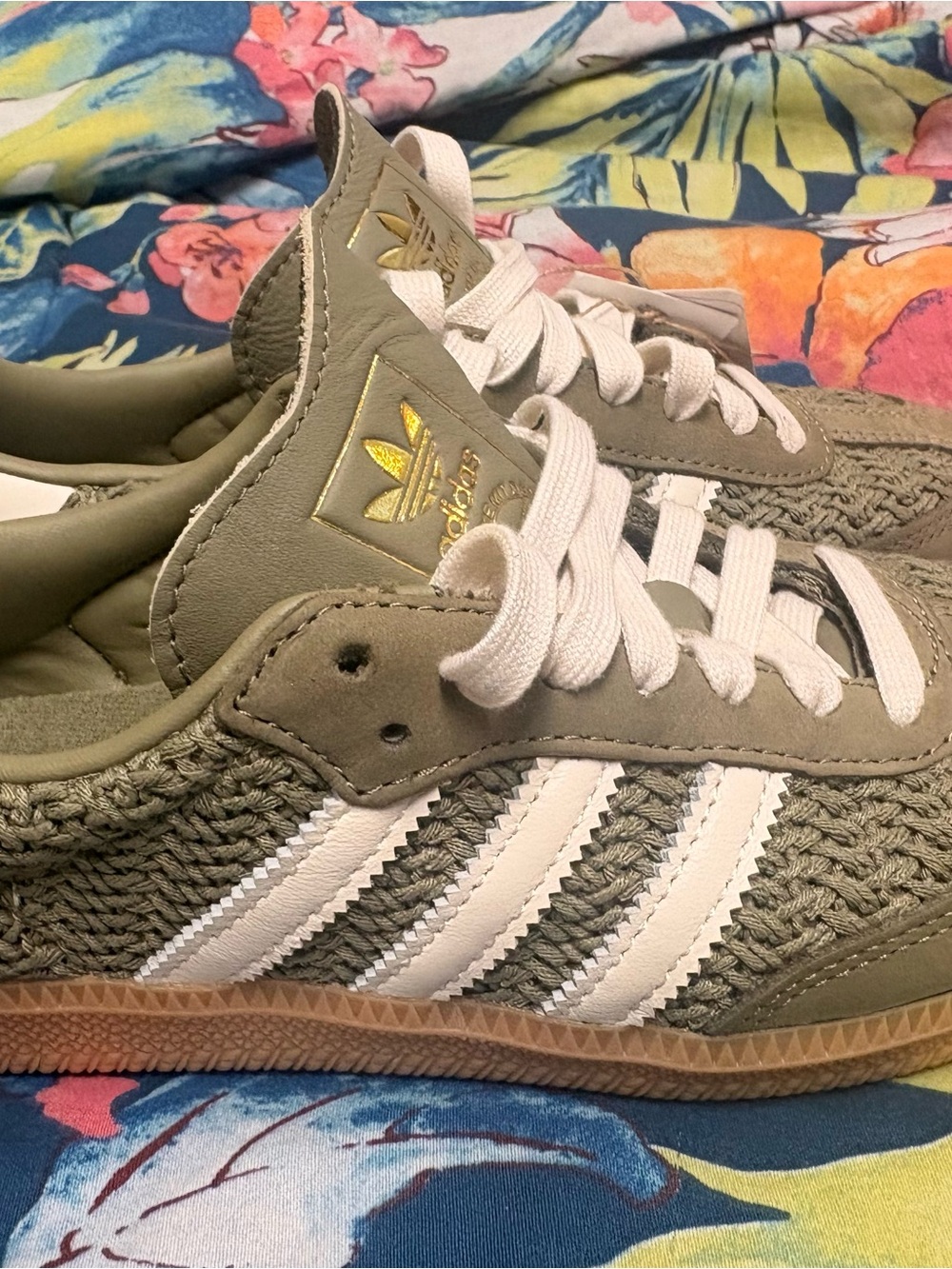 NWT Adidas Samba OG W Crochet Pack Orbit Green Sneakers US 6.5 JR9447
